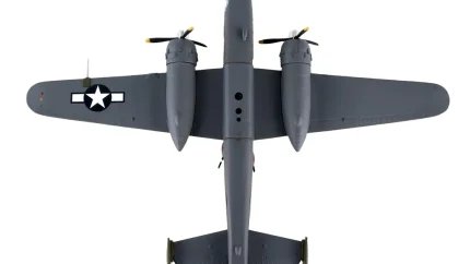 Authentic 1/100 Diecast B-25J Mitchell Bomber 'Briefing Time' Model Airplane by Postage Stamp