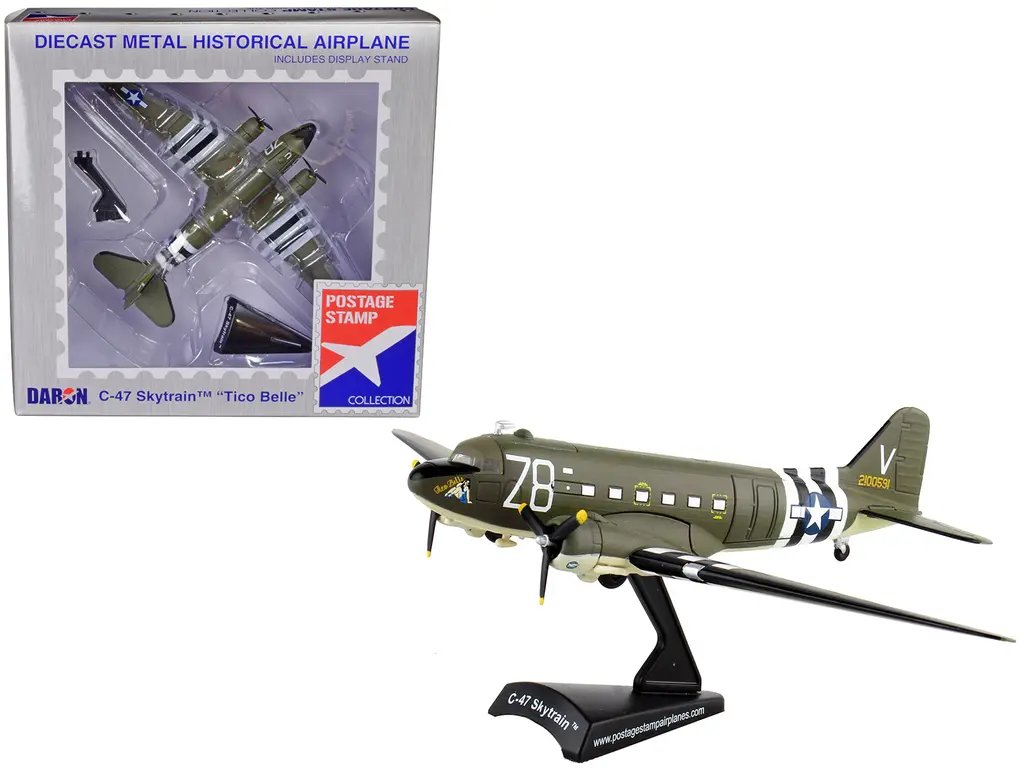 MUSTANG CORGI AVIATION AA99148 Douglas C-47 Skytrain P-47D Thunderbolt