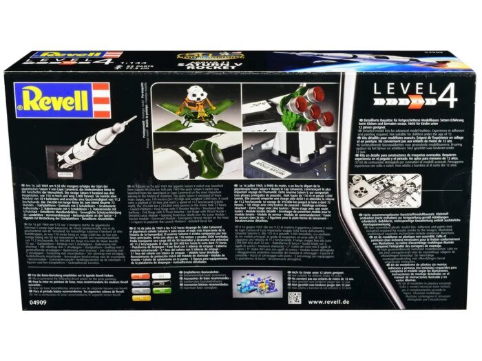 Revell Apollo 11 Saturn V Rocket 1/144 Scale Model Kit - 50th ...