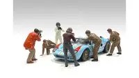 "Race Day 1" 6 piece Figurine Set for 1/18 Scale Models by American Diorama