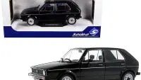 1983 Volkswagen Golf L Black 1/18 Diecast Model Car by Solido - Collectible Classic