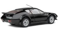 1983 Alpine A310 Pack GT Noir Irise 1/18 Diecast Model Car by Solido - Black with Red Interior