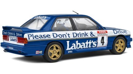BMW E30 M3 #4 Tim Harvey 1991 BTCC Labatt's Diecast Model 1/18 by Solido