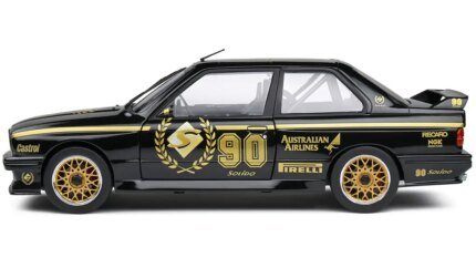 Limited Edition 1990 BMW E30 M3 Black Solido 90th Anniversary 1/18 Diecast Model Car