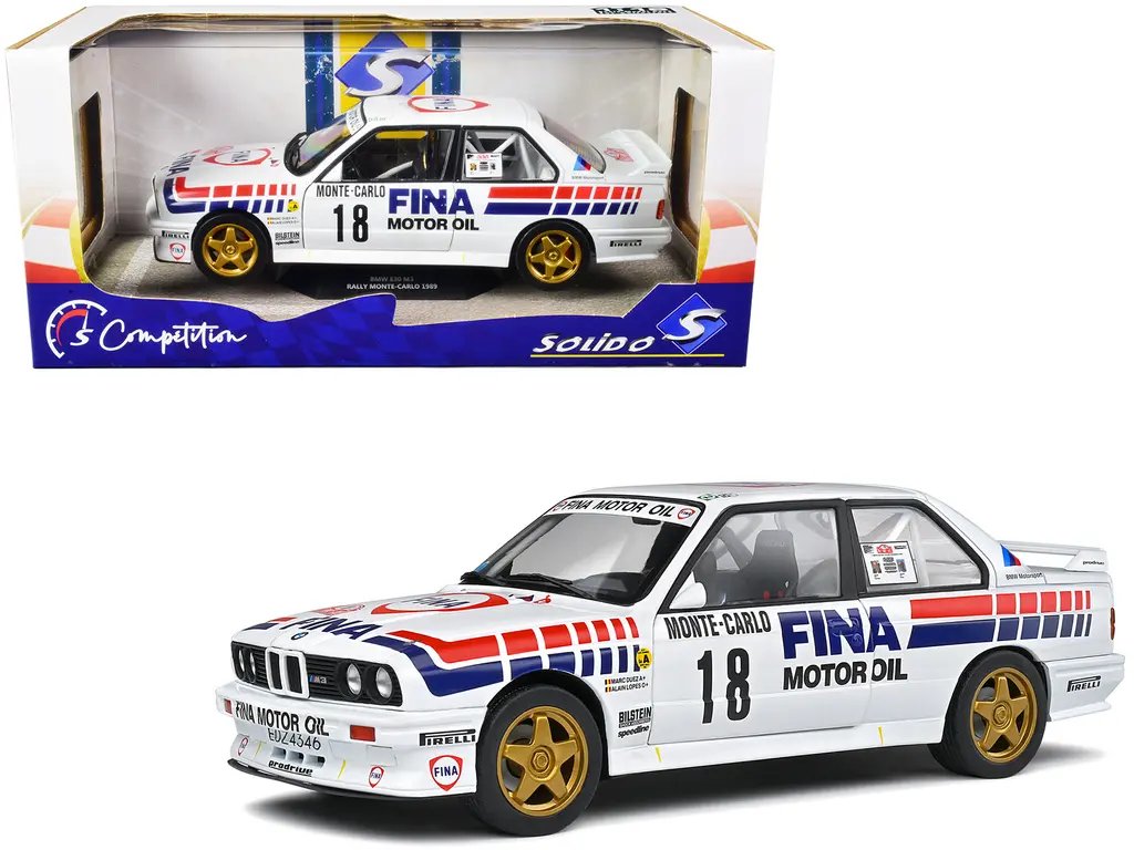 BMW E30 M3 Gr.A #18 Rally Monte-Carlo 1989 1/18 Diecast Model by Solido 4 BMW E30 M3 Gr.A #18 Rally Monte-Carlo 1989 1/18 Diecast Model by Solido - Image 4