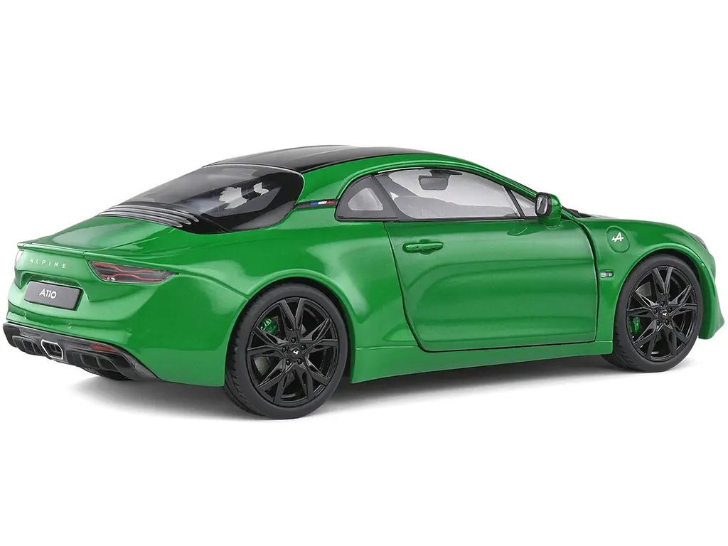 2021 Alpine A110 Pure Vert Jardin Green Metallic 1/18 Diecast Model Car by Solido