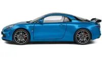 2023 Alpine A110S Pack Aero 1/18 Diecast Model Car - Bleu Alpine Blue Metallic by Solido
