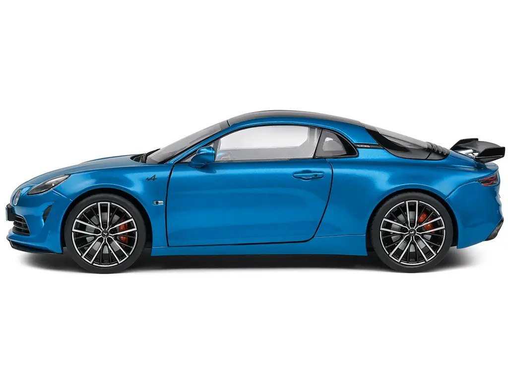 2023 Alpine A110S Pack Aero 1/18 Diecast Model Car – Bleu Alpine Blue Metallic by Solido