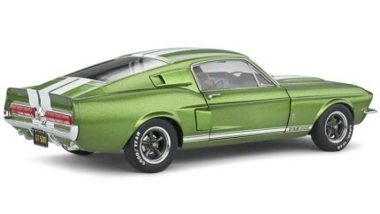 1967 Shelby GT500 Lime Green Metallic Diecast Model 1/18 by Solido - Iconic Muscle Car Collectible