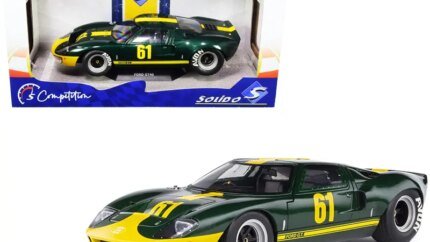 Ford GT40 Mk1 RHD #61 Racing Custom Green Metallic Diecast Model 1/18 by Solido