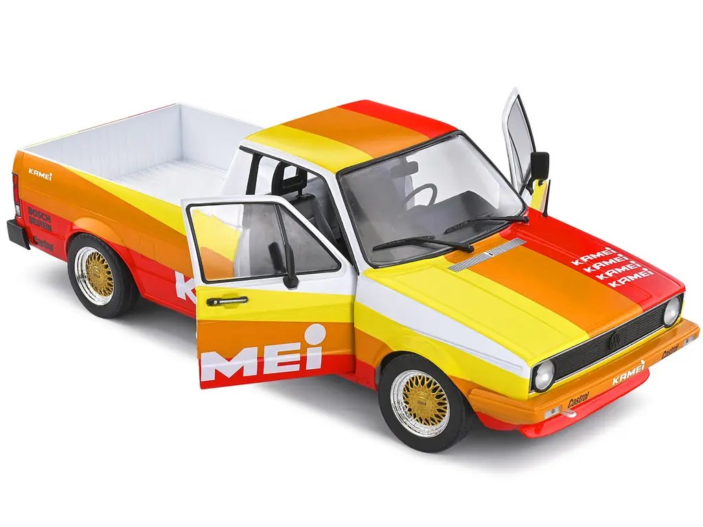 1982 Volkswagen Caddy MK 1 Pickup Truck Kamei Tribute 1/18 Diecast Model by Solido 4 1982 Volkswagen Caddy MK 1 Pickup Truck Kamei Tribute 1/18 Diecast Model by Solido - Image 4