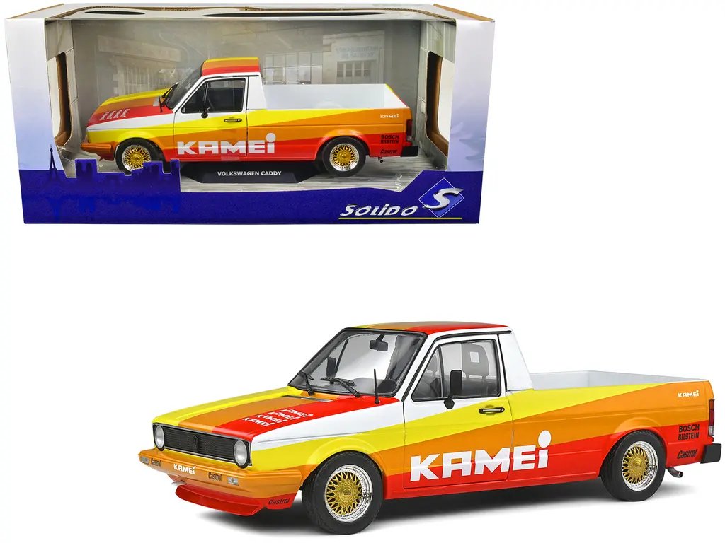 1982 Volkswagen Caddy MK 1 Pickup Truck Kamei Tribute 1/18 Diecast Model by Solido 2 1982 Volkswagen Caddy MK 1 Pickup Truck Kamei Tribute 1/18 Diecast Model by Solido - Image 2