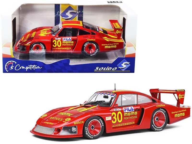 Exclusive Porsche 935 Mobydick RHD #30 Gianpiero Moretti MOMO 1/18 Diecast by Solido