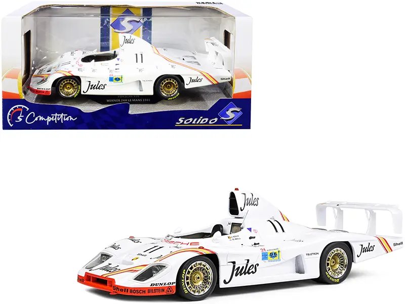 Porsche 936 RHD (Right Hand Drive) #11 Derek Bell – Jacky Ickx Winner 24H of Le Mans (1981) “Competition” Series 1/18 Diecast Model Car by Solido