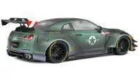 2022 Nissan GT-R R35 Liberty Walk 2.0 Army Fighter 1/18 Diecast by Solido