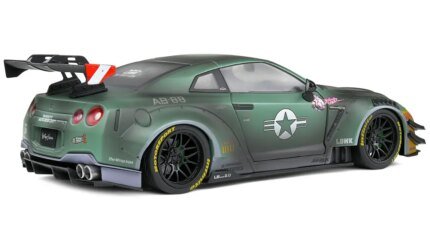 2022 Nissan GT-R R35 Liberty Walk 2.0 Army Fighter 1/18 Diecast by Solido