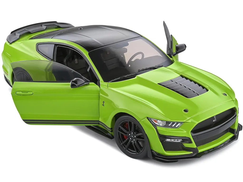 2020 Ford Mustang Shelby GT500 Grabber Lime Green 1/18 Diecast Model by Solido
