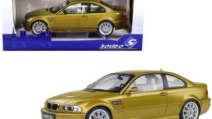 2000 BMW E46 M3 Coupe Phoenix Yellow Metallic 1/18 Diecast Model by Solido