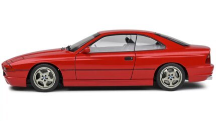 1990 BMW 850 CSI E31 Brilliant Rot Red 1/18 Diecast Model by Solido