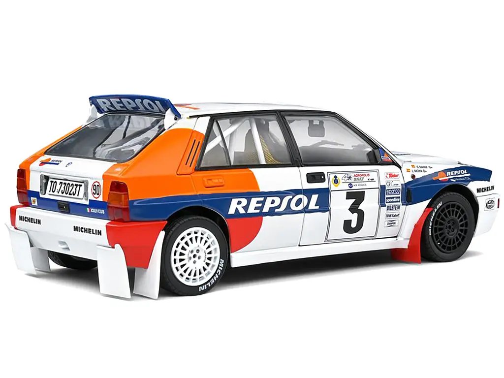 1/18 Solido Lancia Delta HF Integrale #3 Sainz-Moya Acropolis Rally 1993 Diecast Model