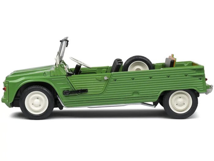 SOLIDO 1/18 - CIT Mehari Phase 1 1970 - Green Montana - Maquette Miniature En Métal Pour Collectionneurs