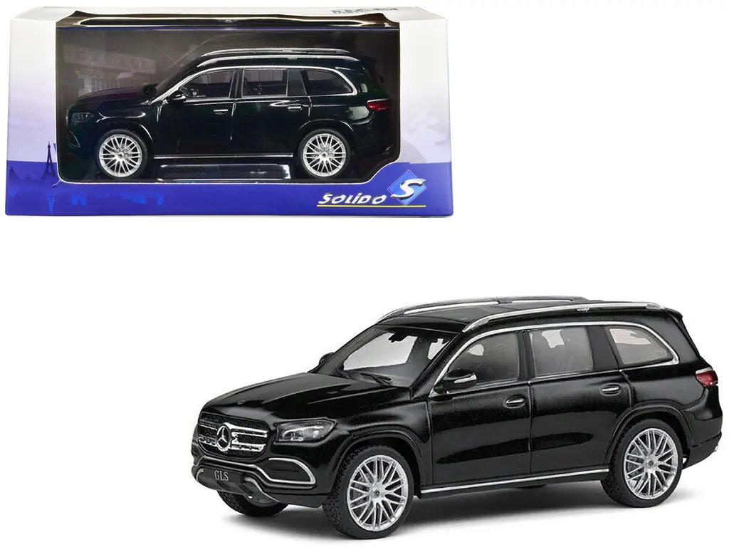 2020 Mercedes-Benz GLS Dark Green Metallic 1/43 Diecast Model with AMG Wheels & Sunroof by Solido