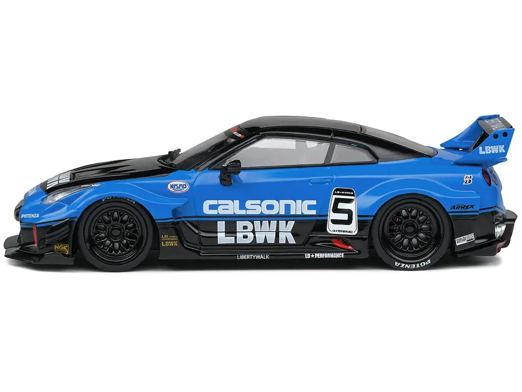 Buy Nissan GT-R R35 LB Silhouette Works GT RHD Calsonic 1/43 Diecast Model by Solido 2 Buy Nissan GT-R R35 LB Silhouette Works GT RHD Calsonic 1/43 Diecast Model by Solido - Image 2