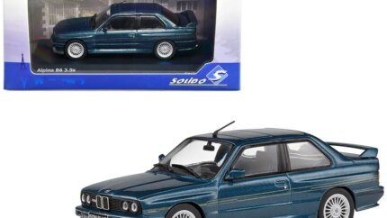 1989 BMW E30 M3 Alpina B6 3.5S Diecast Model - Solido 1/43 Alpina Blue Metallic