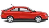 1992 Audi Coupe S2 Lazer Red 1/43 Diecast Model by Solido - Collectible Car