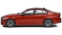 BMW M5 F90 Competition Red Metallic 1/43 Diecast Model by Solido - Collectible Car