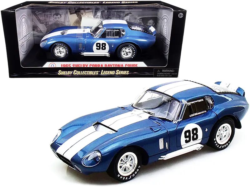 Diecast Model Cars wholesale toys dropshipper drop shipping 1965 Shelby Cobra Daytona Coupe Blue #98 1/18 Shelby Collectibles SC130 drop shipping wholesale dropship dropshipper dropship dropshipping toys dropshipper diecast drop shipper dropshippers. 1965 Shelby Cobra Daytona Coupe #98 Blue 1/18 Diecast Model Car - Shelby Collectibles