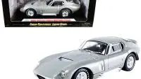 1965 Shelby Cobra Daytona Coupe 1/18 Diecast Model Car - Silver Metallic by Shelby Collectibles