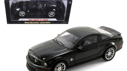 2008 Ford Shelby Mustang GT500KR 1/18 Diecast Model Car - Black Edition by Shelby Collectibles