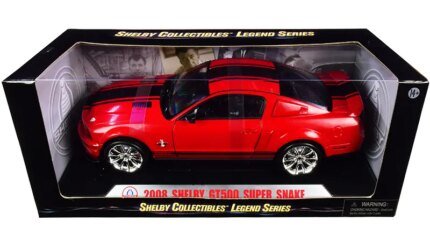 2008 Ford Shelby Mustang GT500 Super Snake Diecast Model 1/18 - Shelby Collectibles Legend Series
