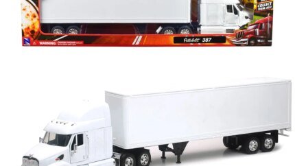 Peterbilt 387 Diecast Model Truck with Trailer - Long Haul Series 1/32 by New Ray
