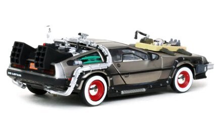 Collectible 1/43 Diecast DMC DeLorean from Back to the Future Part III by Vitesse