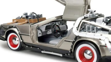 Buy DMC DeLorean Time Machine 1/18 Diecast Model - Back to the Future Part III Collectible