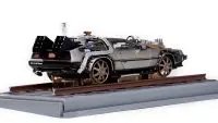Buy DMC DeLorean Time Machine Railroad Version 1/18 Diecast Model - Back to the Future III Collectible
