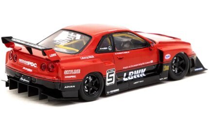 Buy Nissan Skyline LB-ER34 Super Silhouette RHD #5 Wataru Kato Liberty Walk 1/43 Diecast by Tarmac Works