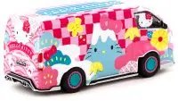 Toyota Hiace Widebody Van RHD Pink Hello Kitty Capsule Summer Festival 1/64 Diecast Model by Tarmac Works