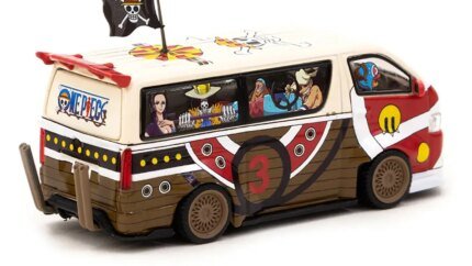 Toyota Hiace Widebody Van 'Thousand Sunny' One Piece Diecast Model 1/64 by Tarmac Works