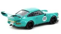 RWB Backdate #51 Blue 1/64 Diecast Model Car - RAUH-Welt BEGRIFF Hobby64 by Tarmac Works