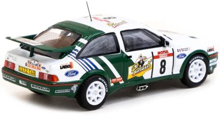 Ford Sierra RS Cosworth #8 1988 Rally Winner 1/64 Diecast by Tarmac Works - Collectible Model Car