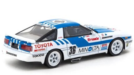 Toyota Supra RHD #36 Alan Jones Minolta Macau 1987 1/64 Diecast Model – Tarmac Works Hobby64