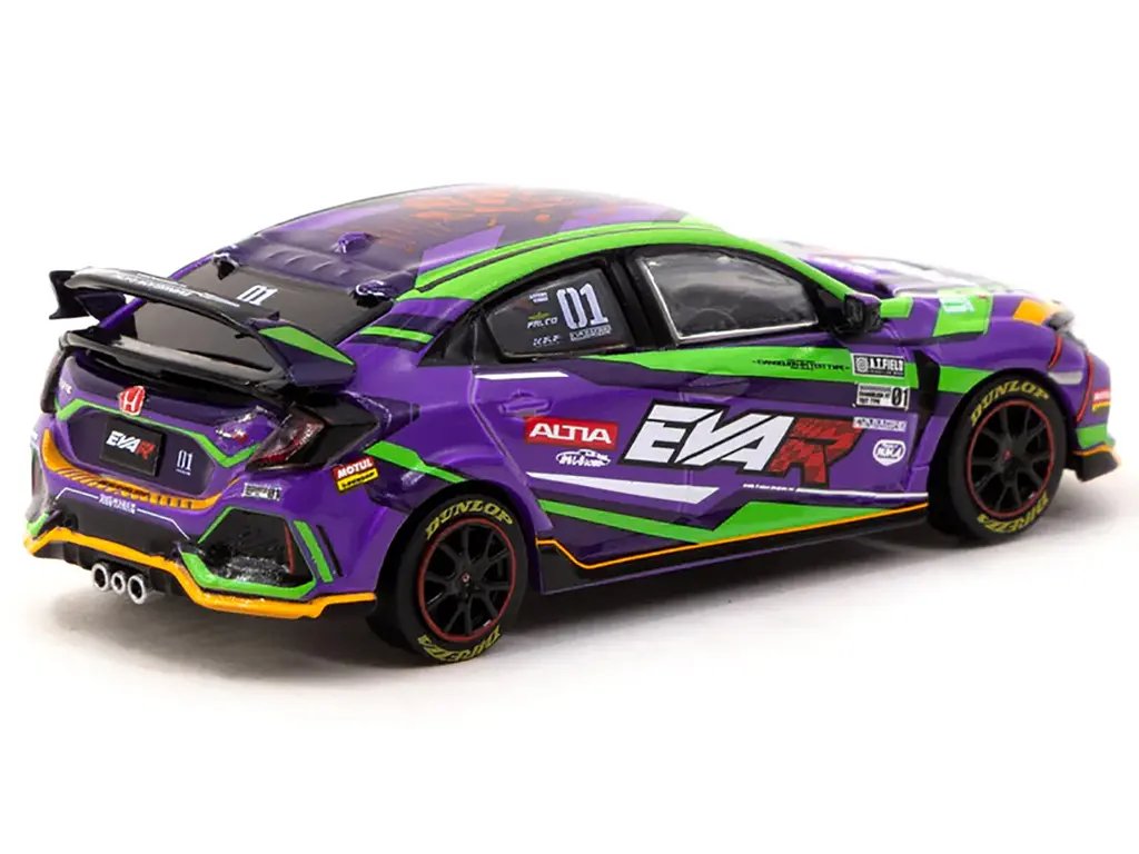 Honda Civic Type R FK8 RHD EVA RT TEST TYPE-01 1/64 Diecast Model by Tarmac Works