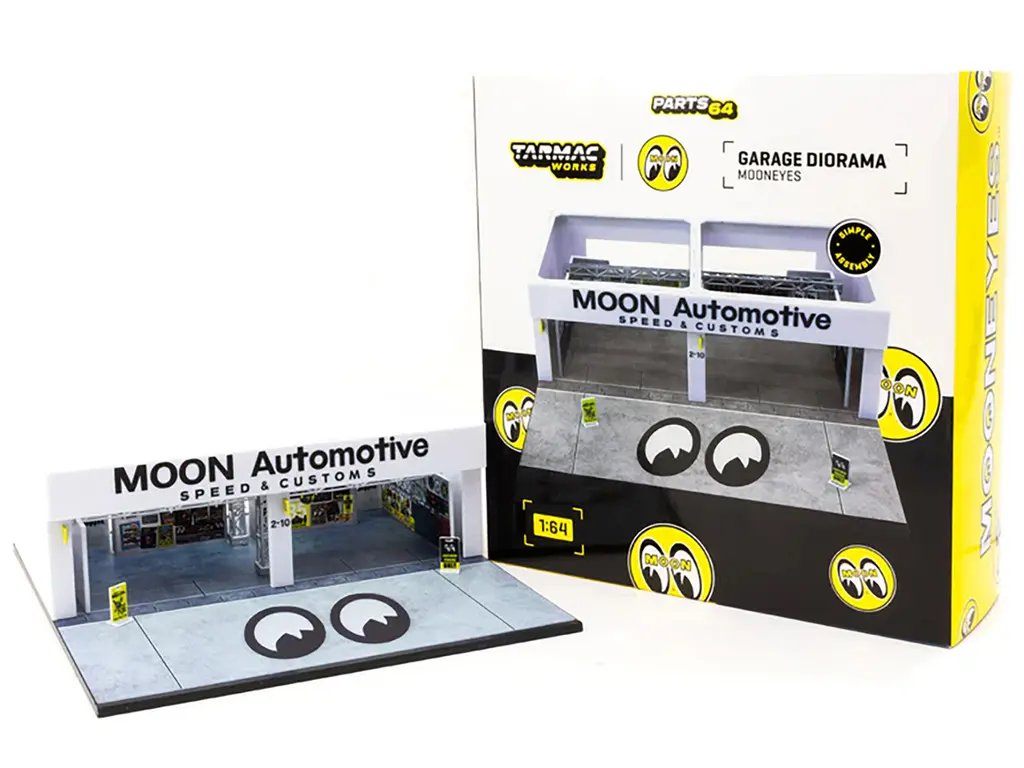 Mooneyes Garage Diorama for 1/64 Scale Models by Tarmac Works: Ultimate Display for Collectors