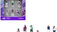 Girls Night Out 6-Piece Diecast Figure Set for 1/64 Scale Models by Tarmac Works