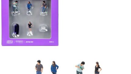 "RWB 1" 6 Piece Diecast Figure Set "RAUH-Welt Begriff" for 1/64 scale models by Tarmac Works & American Diorama