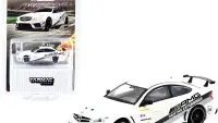 Mercedes Benz C 63 AMG Coupe Black Series White Metallic "AMG Driving Experience" 1/64 Diecast Model Car by Tarmac Works