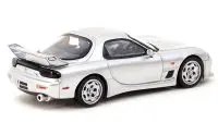 Mazda RX-7 FD3S Mazdaspeed A-Spec RHD Silver Stone Metallic 1/64 Diecast Model by Tarmac Works - Global64 Series